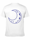 Crescent Moon Graphic T-Shirt - Black