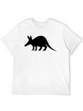 Aardvark Silhouette Black T-Shirt