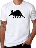 Aardvark Silhouette Black T-Shirt