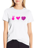 Peace Love Crochet Black T-Shirt