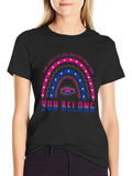 Bisexual Pride Rainbow T-Shirt