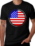 American Flag Graphic Tee