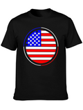 American Flag Graphic Tee