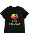 Aloha Beachest Graphic Tee - Tropical Vibes