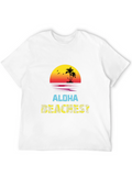 Aloha Beachest Graphic Tee - Tropical Vibes