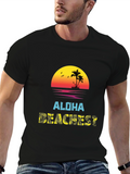 Aloha Beachest Graphic Tee - Tropical Vibes