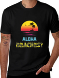 Aloha Beachest Graphic Tee - Tropical Vibes