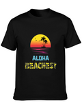 Aloha Beachest Graphic Tee - Tropical Vibes