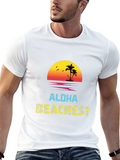 Aloha Beachest Graphic Tee - Tropical Vibes