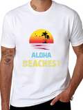 Aloha Beachest Graphic Tee - Tropical Vibes