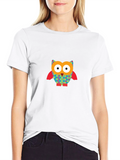 Whimsical Owl Graphic Tee - Fun & Stylish