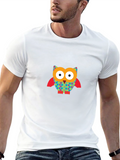 Whimsical Owl Graphic Tee - Fun & Stylish