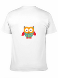 Whimsical Owl Graphic Tee - Fun & Stylish