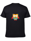 Whimsical Owl Graphic Tee - Fun & Stylish