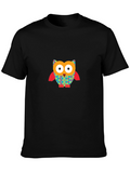 Whimsical Owl Graphic Tee - Fun & Stylish