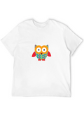 Whimsical Owl Graphic Tee - Fun & Stylish