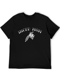 Inked Mom Tattoo Machine Graphic Tee - Black Cotton