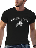 Inked Mom Tattoo Machine Graphic Tee - Black Cotton