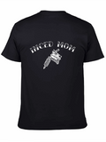 Inked Mom Tattoo Machine Graphic Tee - Black Cotton