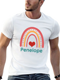 Personalized Rainbow Heart T-Shirt