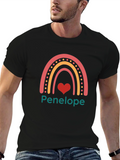 Personalized Rainbow Heart T-Shirt