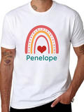 Personalized Rainbow Heart T-Shirt