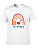 Personalized Rainbow Heart T-Shirt