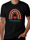 Personalized Rainbow Heart T-Shirt