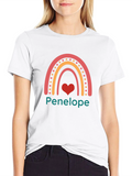 Personalized Rainbow Heart T-Shirt