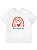 Personalized Rainbow Heart T-Shirt