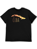 Cuba Map T-Shirt - Unique Travel Souvenir