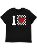 Chess Heart T-Shirt - I Love Chess