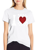 Chess Heart T-Shirt - I Love Chess