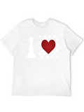 Chess Heart T-Shirt - I Love Chess