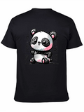 Cute Panda Sketch Graphic T-Shirt