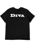 Diva Graphic Tee - Mens Black T-Shirt