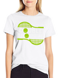 Double Trouble Tennis Graphic T-Shirt