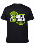 Double Trouble Tennis Graphic T-Shirt