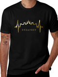 Budapest Heartbeat Graphic Tee - Black