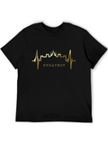 Budapest Heartbeat Graphic Tee - Black