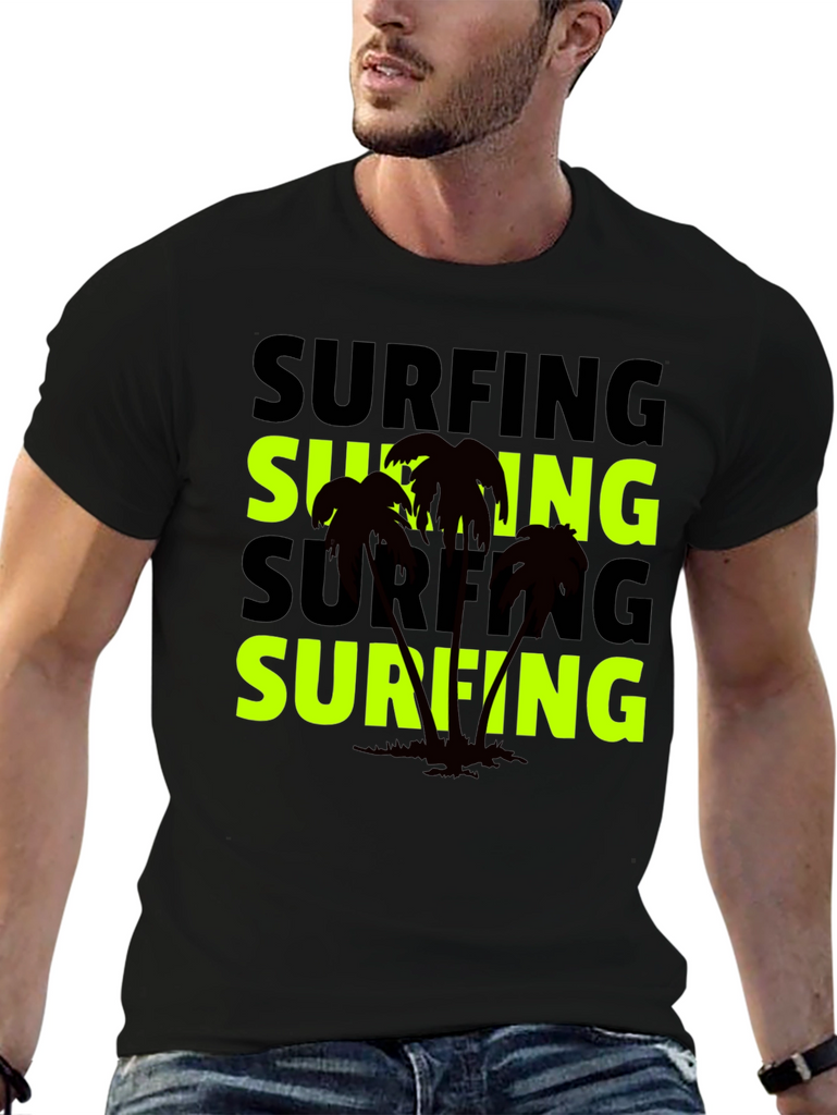Surfing Palms Graphic Tee