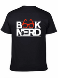Book Nerd T-Shirt with Glasses Design