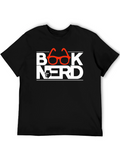 Book Nerd T-Shirt with Glasses Design