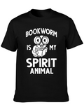 Bookworm Spirit Animal Graphic T-Shirt