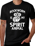 Bookworm Spirit Animal Graphic T-Shirt