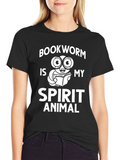 Bookworm Spirit Animal Graphic T-Shirt