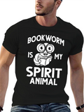 Bookworm Spirit Animal Graphic T-Shirt