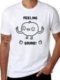 Feeling Gourd! Black Graphic T-Shirt