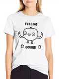 Feeling Gourd! Black Graphic T-Shirt