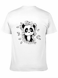 Panda Tee - Cute Graphic Black T-Shirt